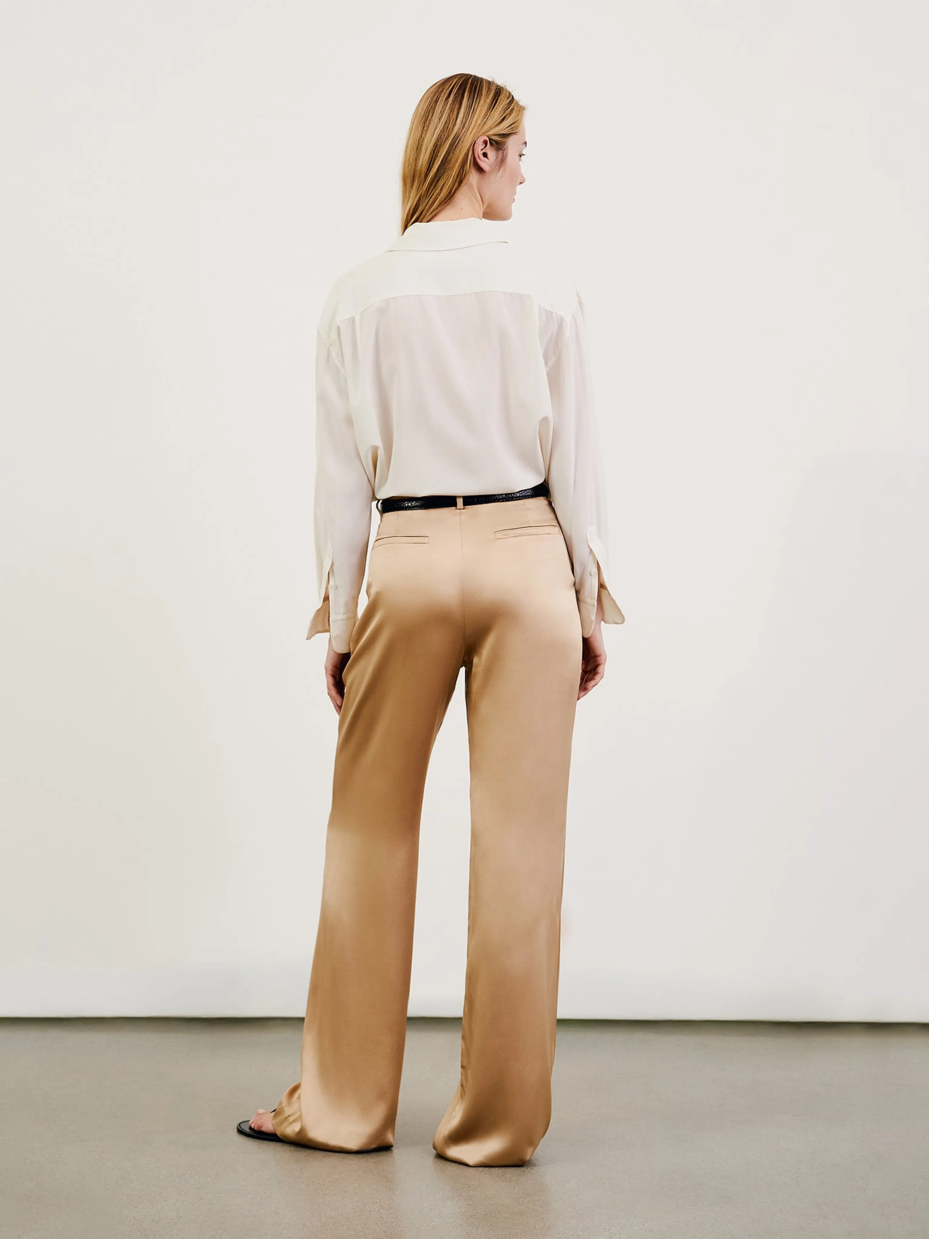 Khaki Flavie Straight Pant