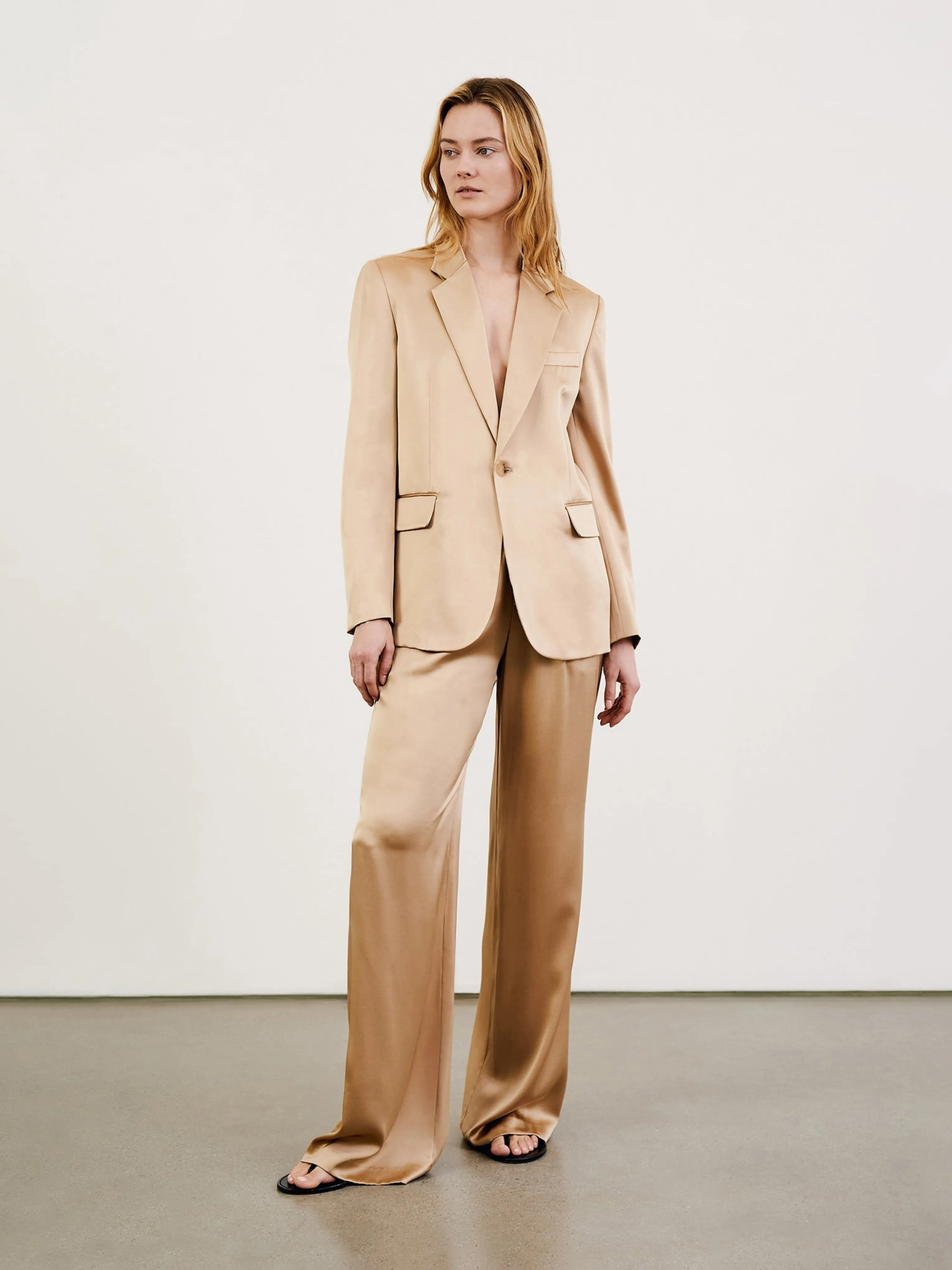 Khaki Flavie Straight Pant