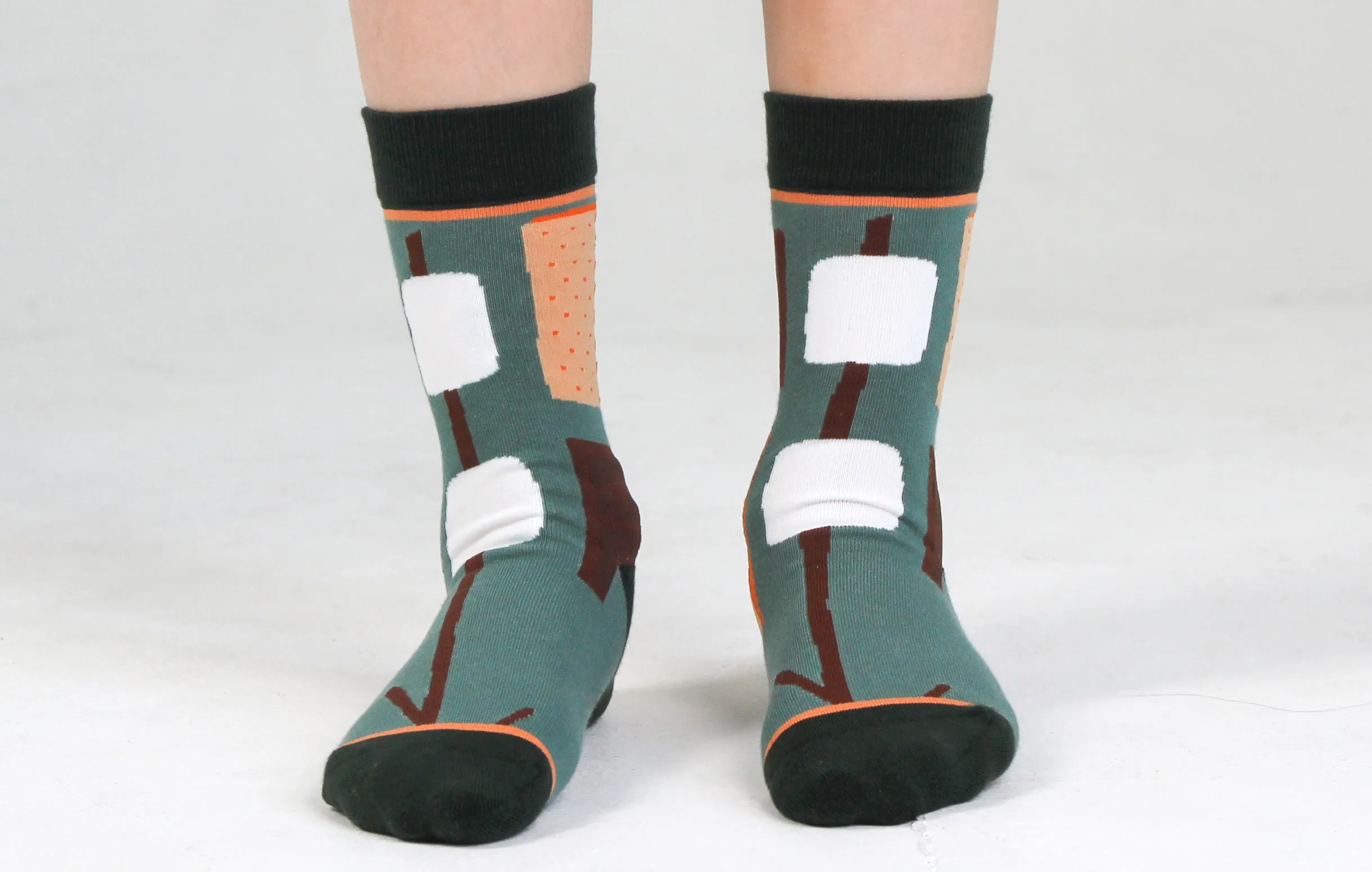 Kids' Cotton Crew Socks, S'mores