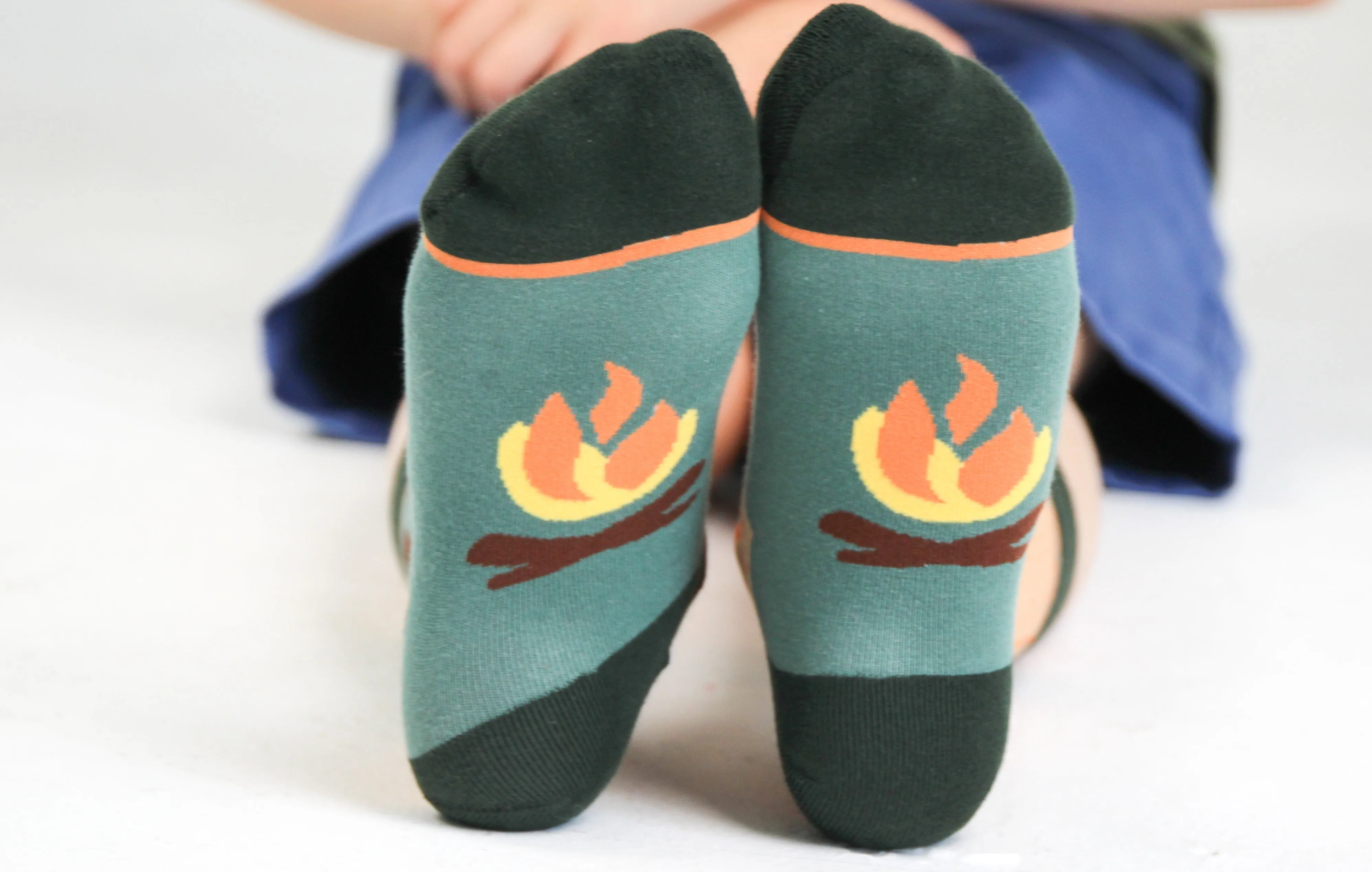 Kids' Cotton Crew Socks, S'mores