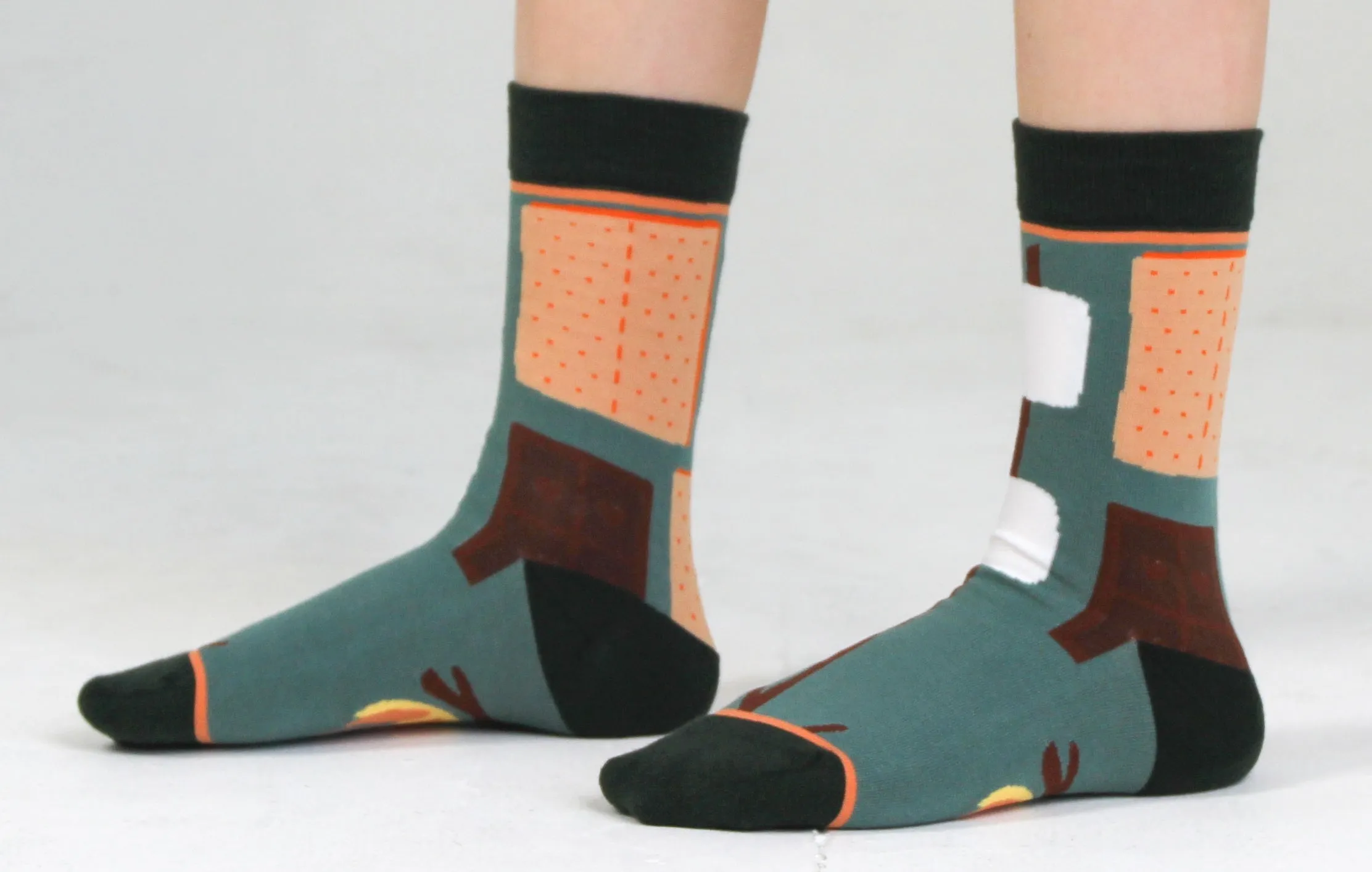 Kids' Cotton Crew Socks, S'mores