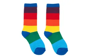 Kids' Merino Wool Boot Socks, Rainbow (Single Pair)