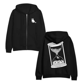 Kittens Cats Black - Zip Up Hoodie