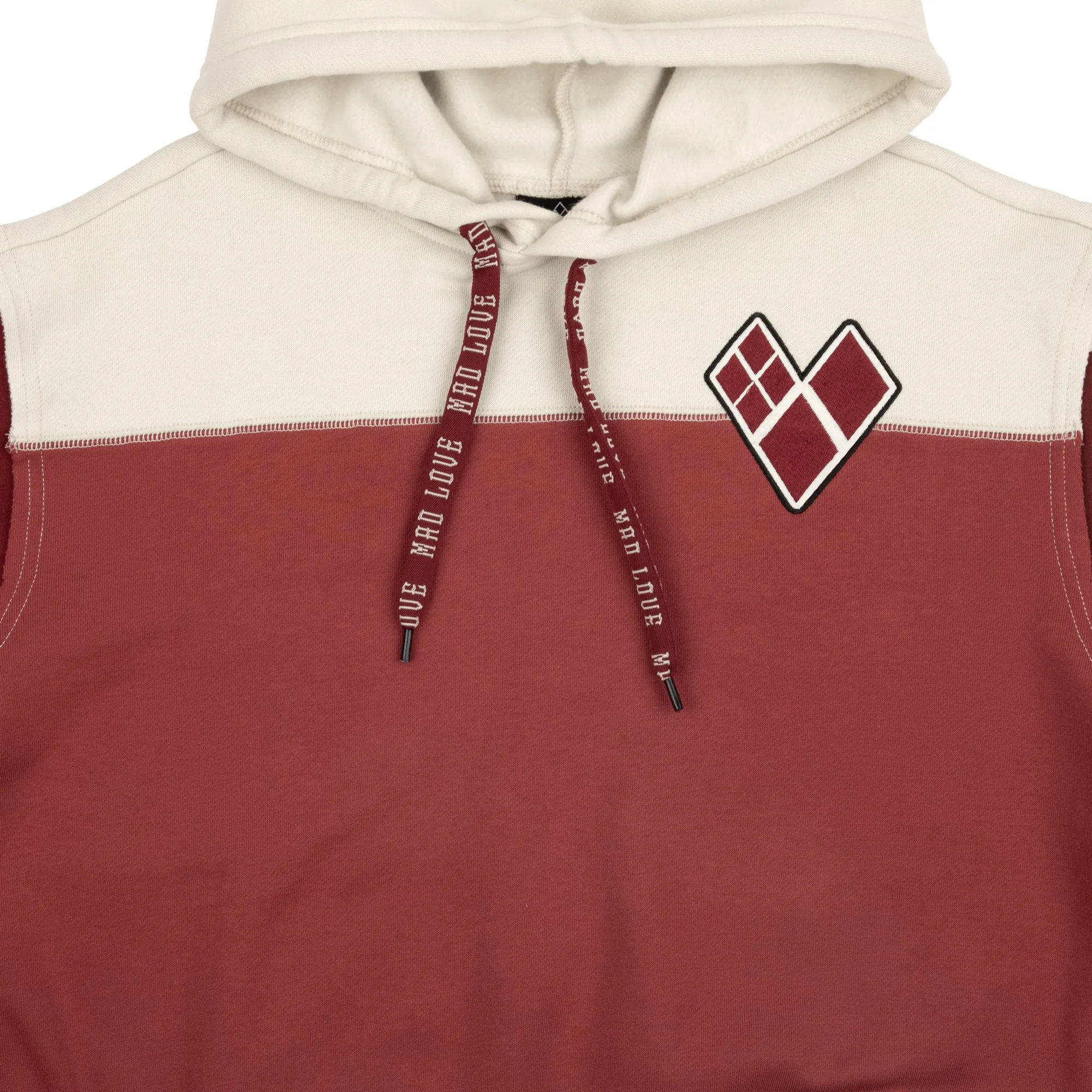 Mad Love Color Block Cropped Hoodie