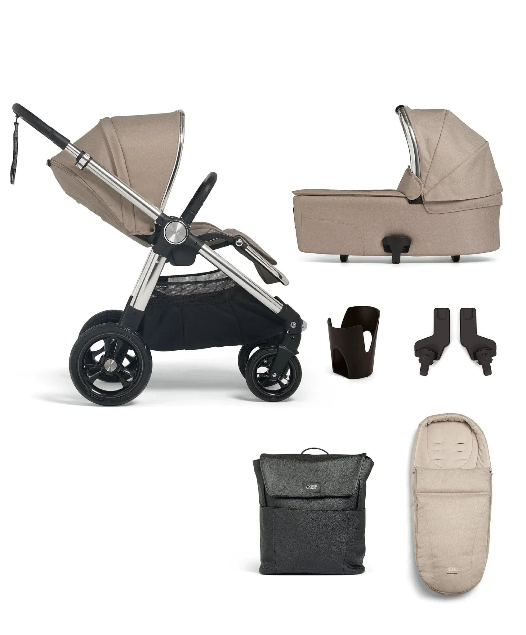 Mamas & Papas Ocarro 6 Pieces Essential Bundle - Biscuit