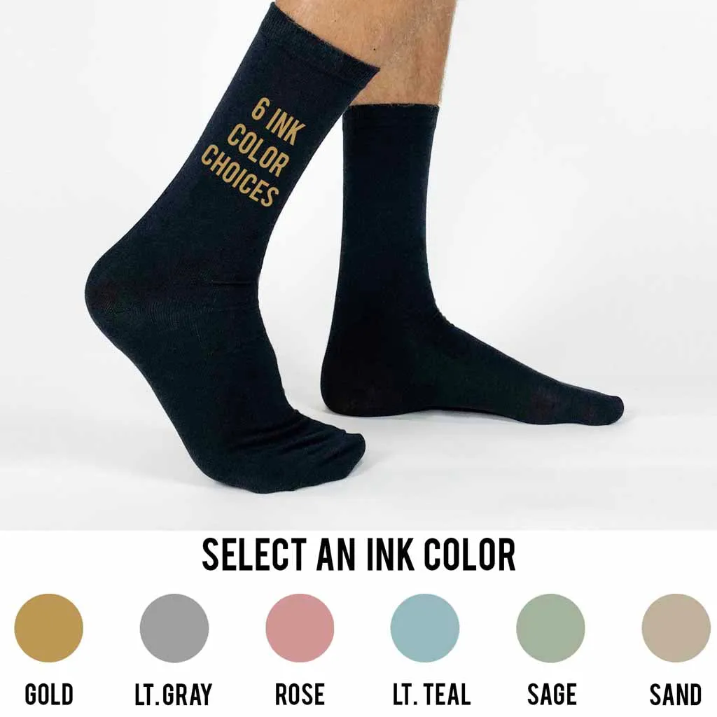 Monogrammed Disney Inspired Wedding Party Socks