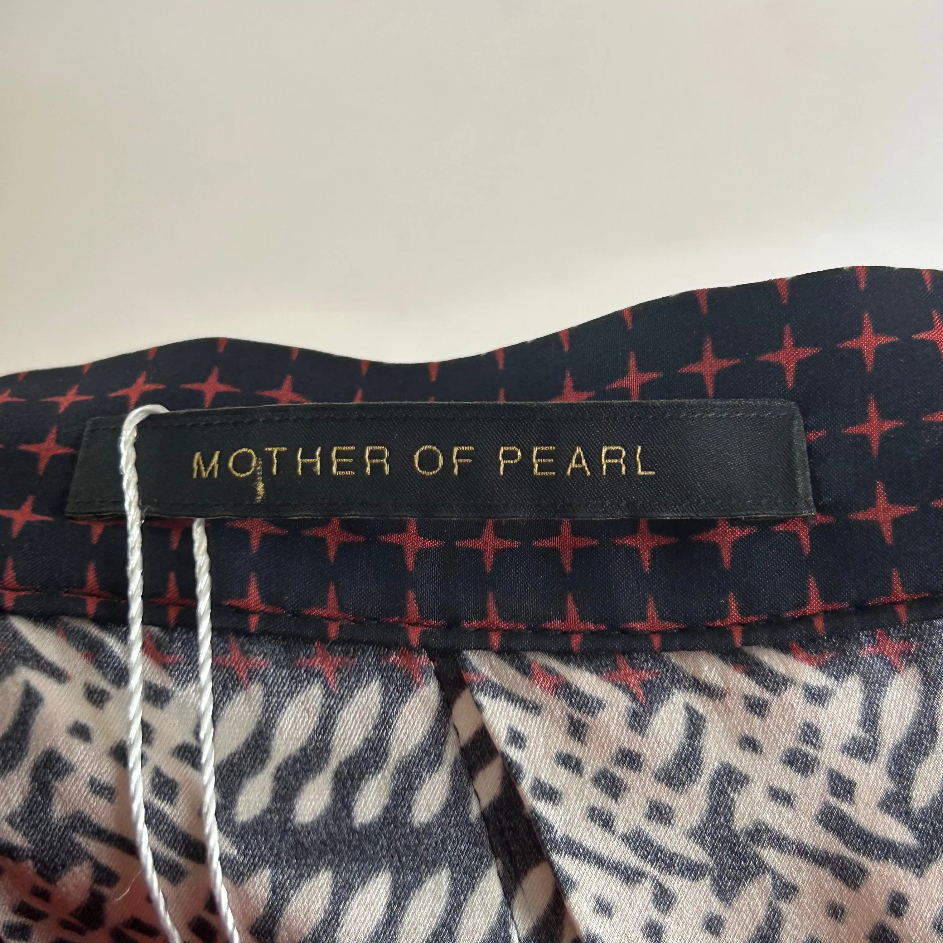 Mother Of Pearl Brand New Checked Silk Pleat Midi Skirt XS