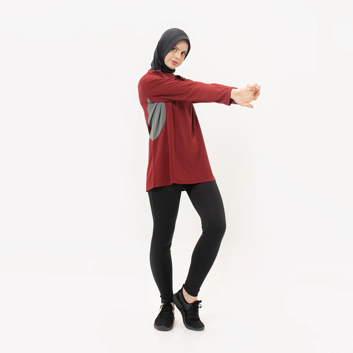 NOORE - Nazra Tops - Maroon