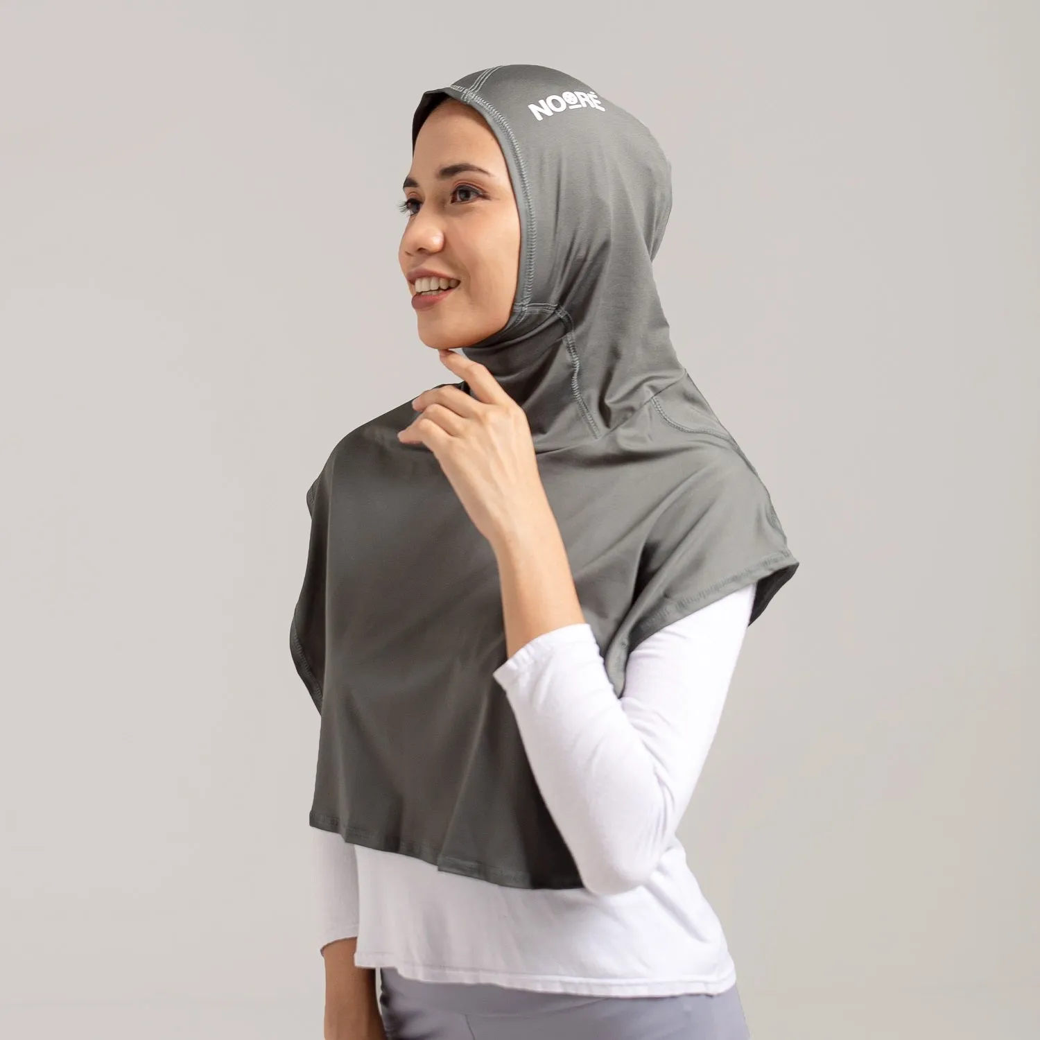 NOORE - Sarai Sport Hijab - Dark Grey