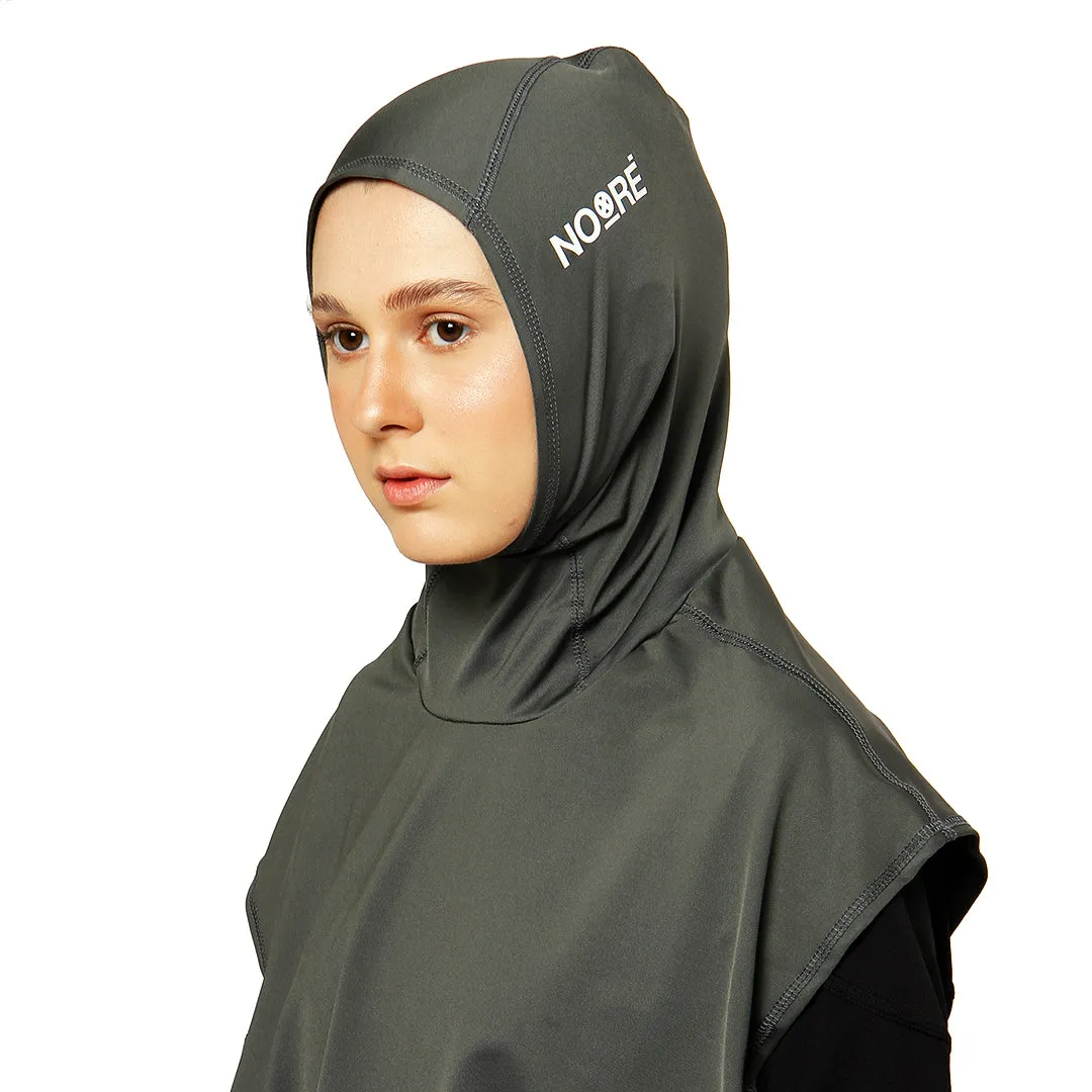 NOORE - Sarai Sport Hijab - Dark Grey