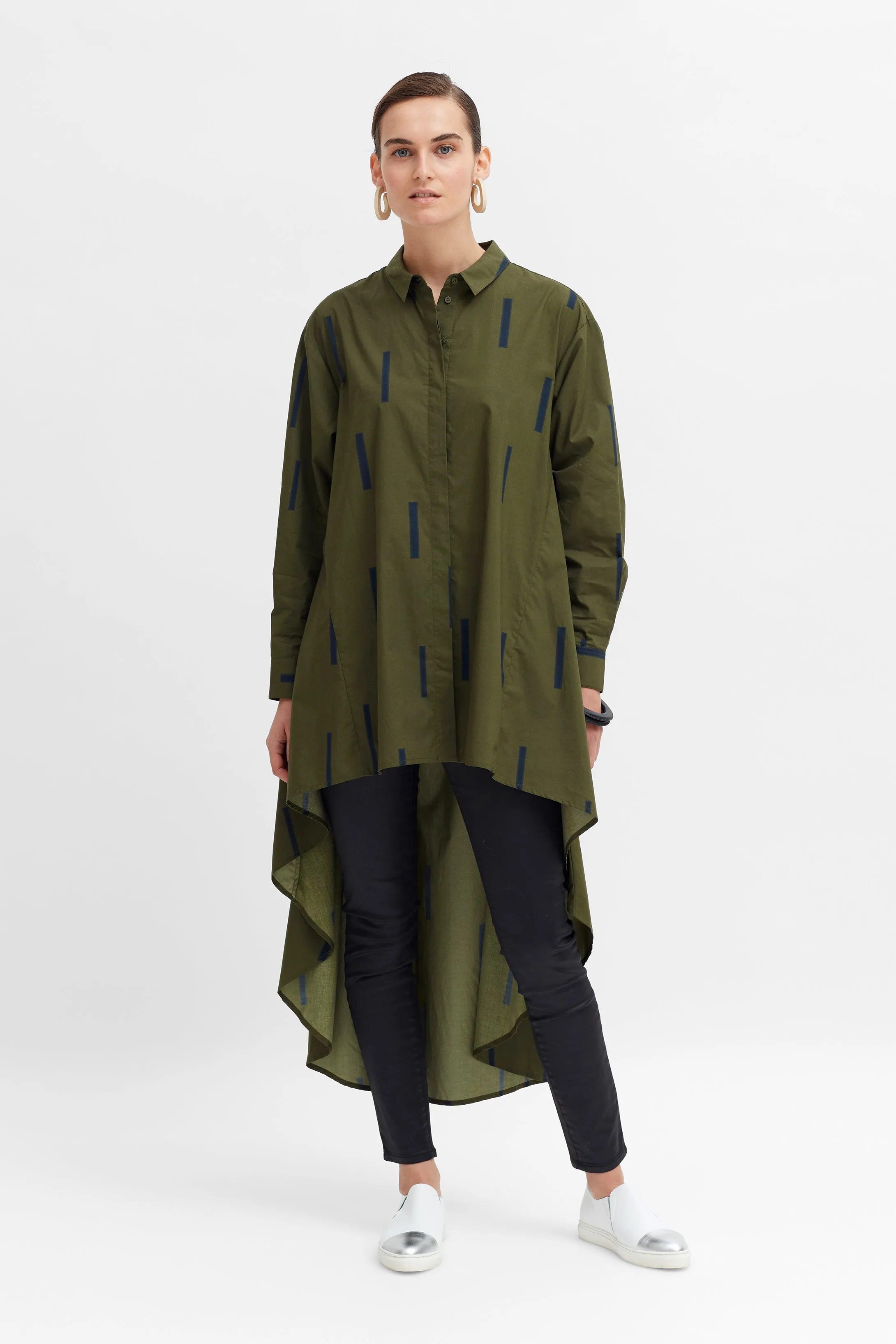 Olive Print Flikrin Shirt