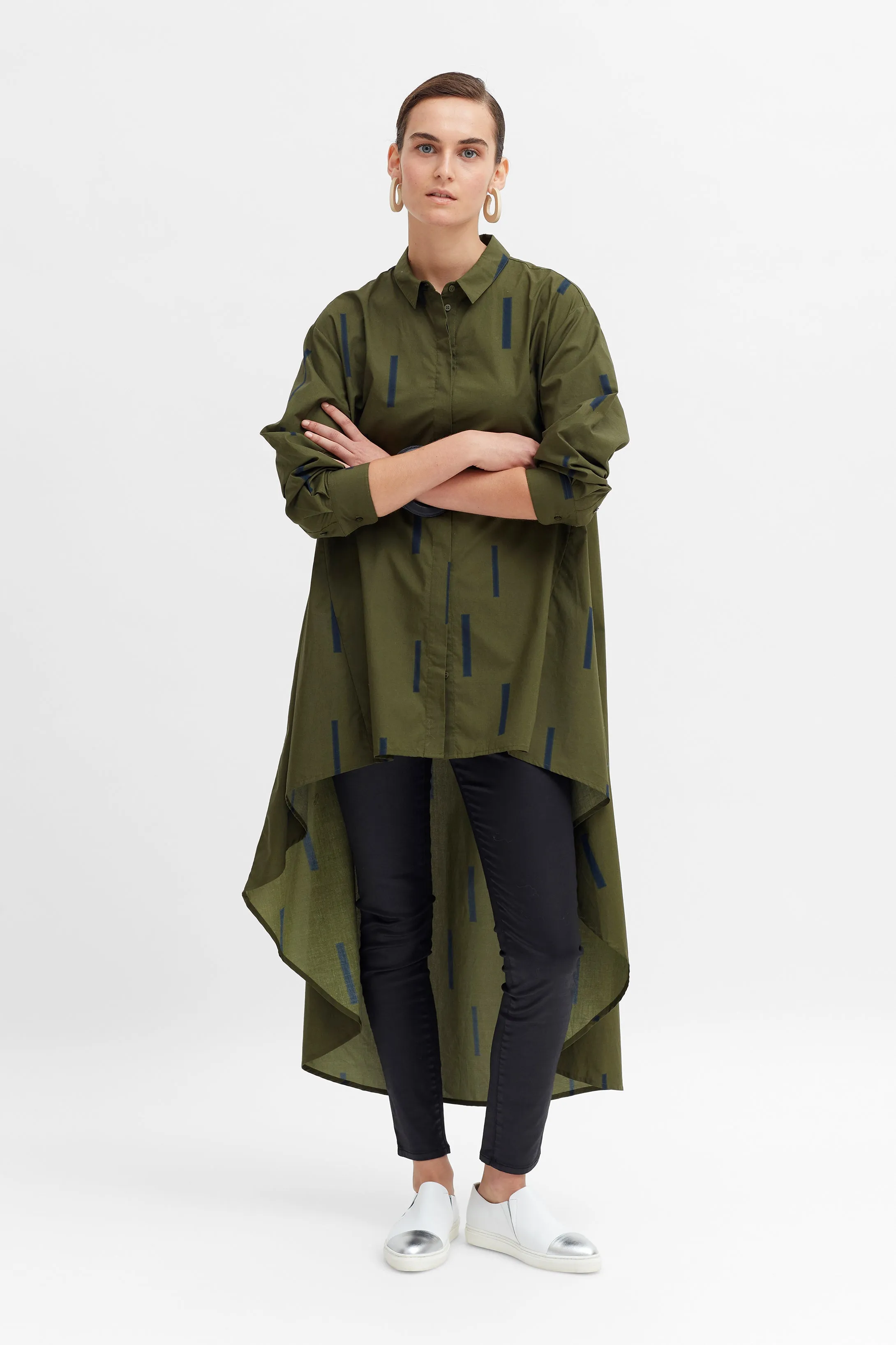 Olive Print Flikrin Shirt