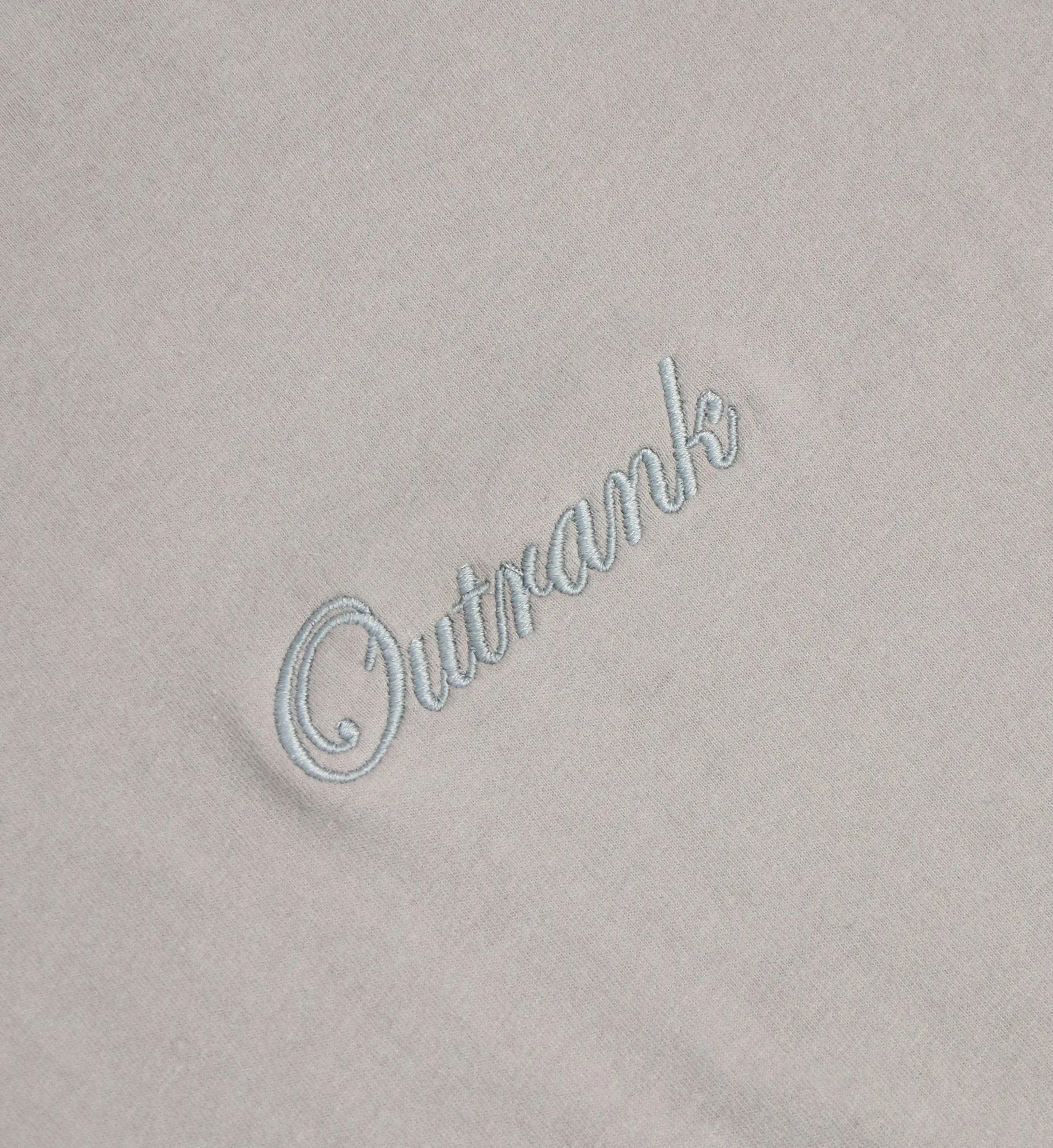 Outrank Everyday Embroidered Light Grey T-Shirt