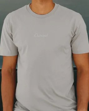 Outrank Everyday Embroidered Light Grey T-Shirt