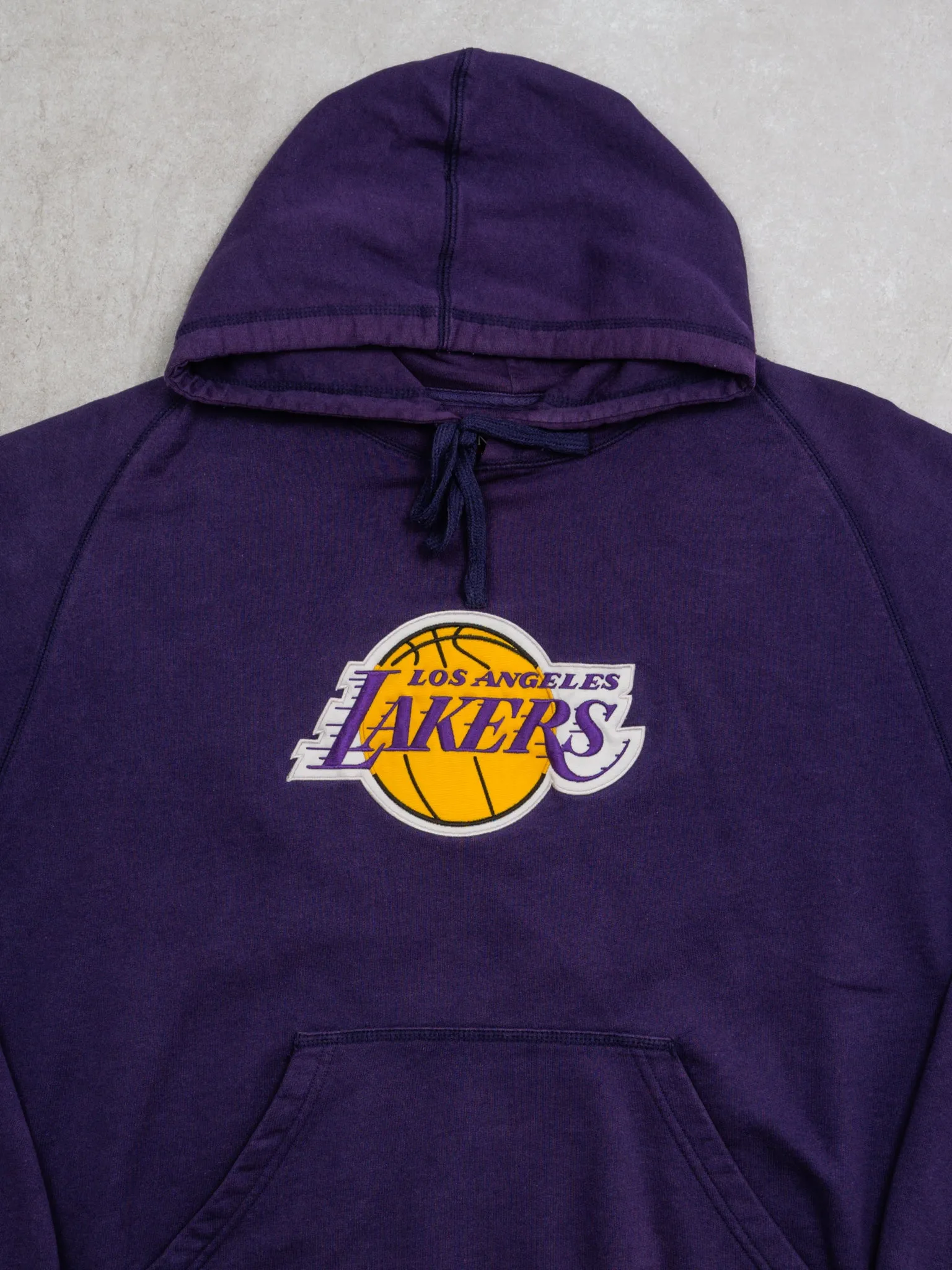 Purple LA Lakers Patch Hoodie (XXL)