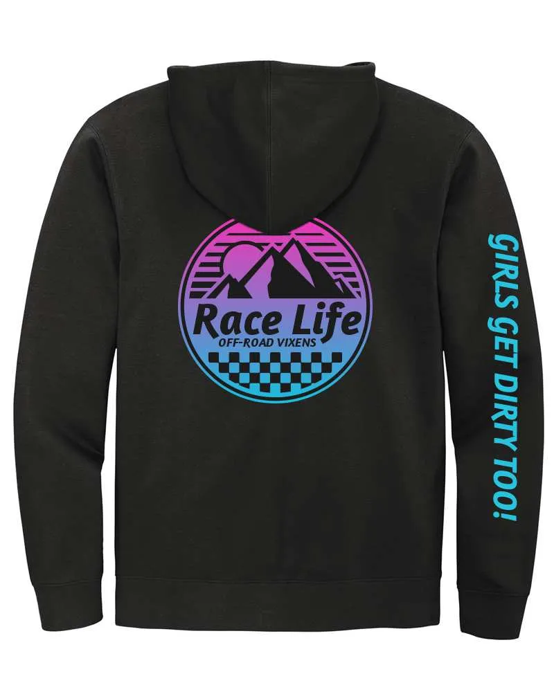 Race Life Unisex Zip Hoodie