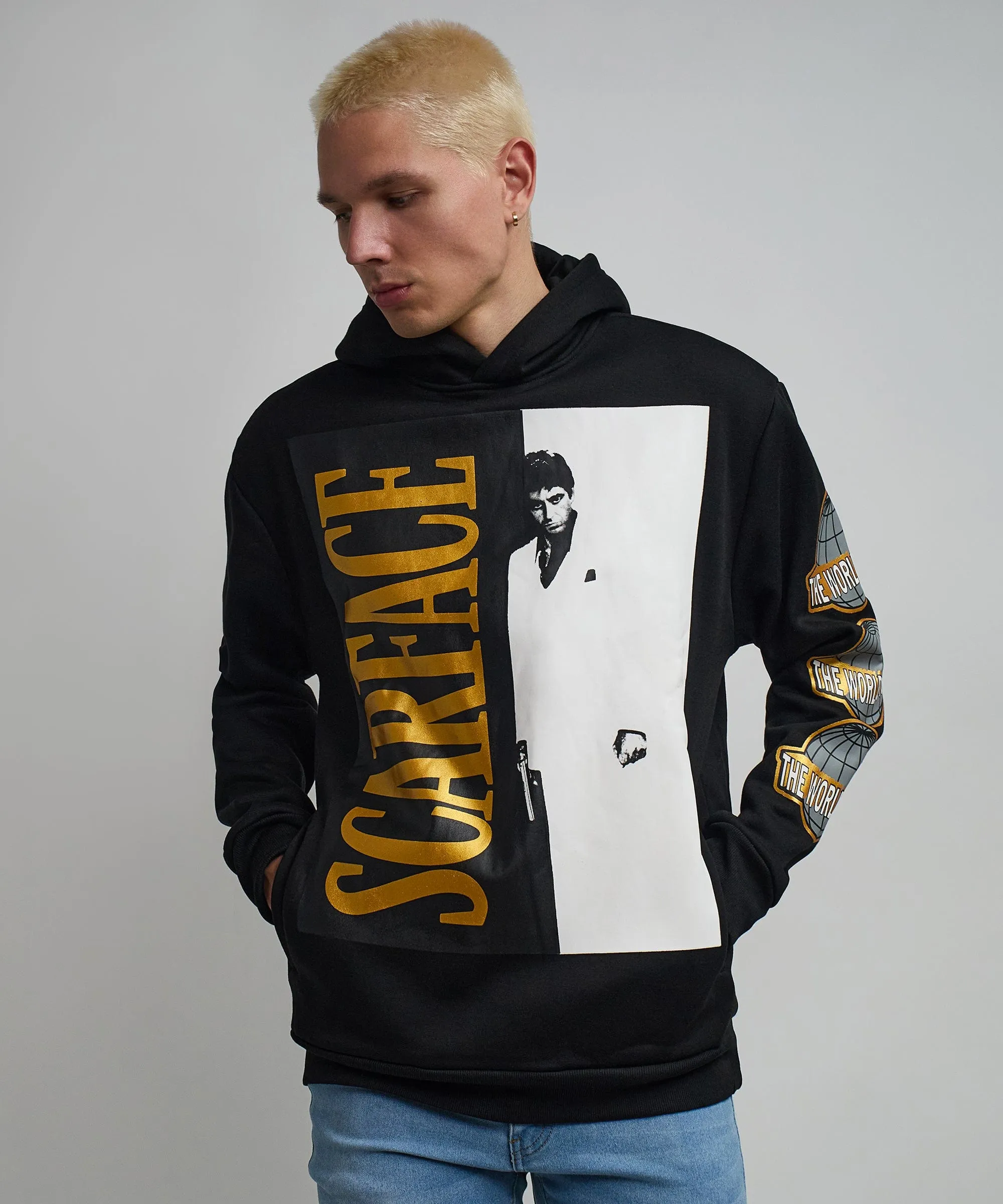 Scarface Gold Foil Hoodie - Black