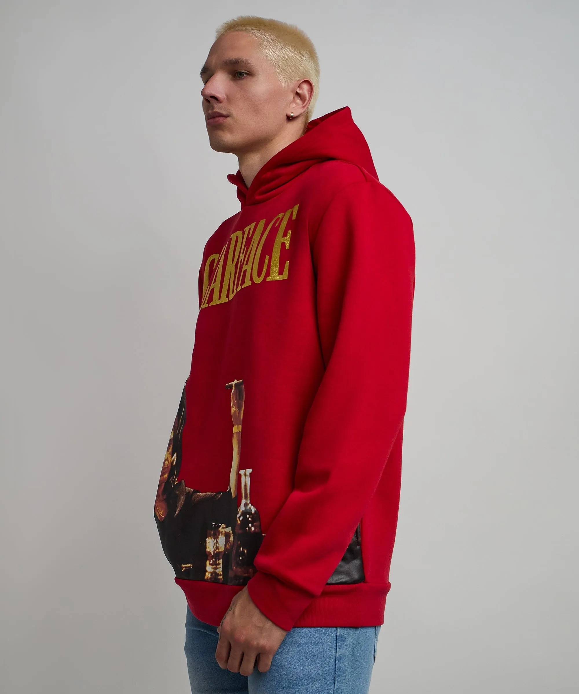 Scarface Photo Print Hoodie - Red