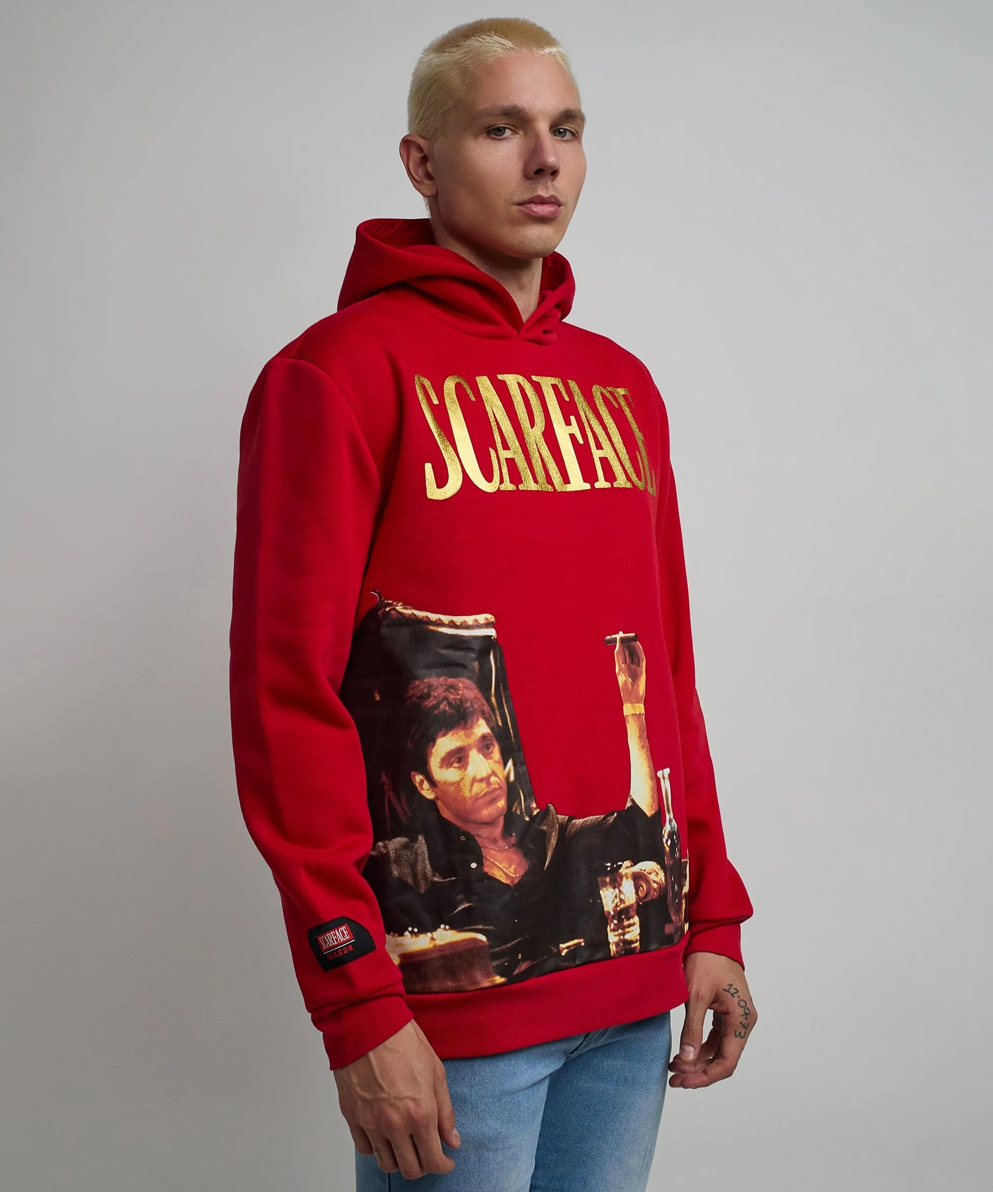 Scarface Photo Print Hoodie - Red