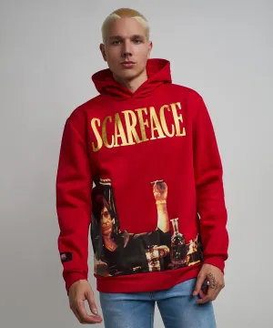 Scarface Photo Print Hoodie - Red