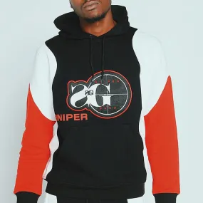 SG WAVY SNIPER HOODIE BLACK/RED