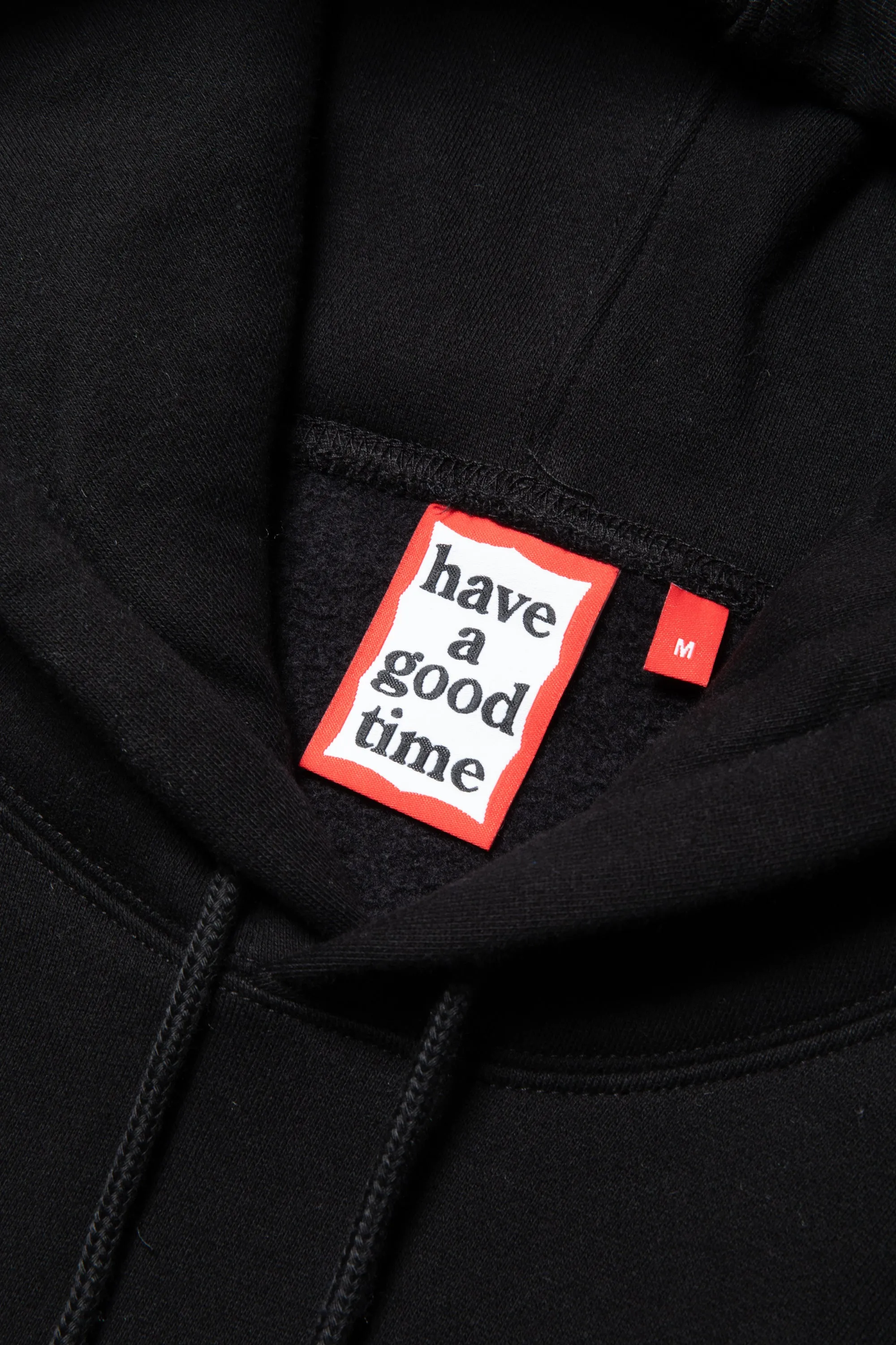 SIDE LOGO EMBROIDERED PULLOVER HOODIE FL BLACK