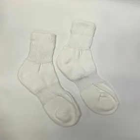 Solid Quarter Socks - White