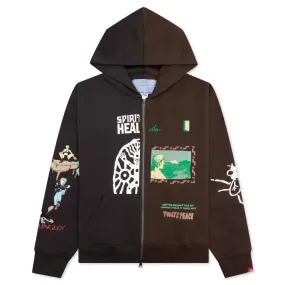 Spiritual Hoodie - Black/Brown