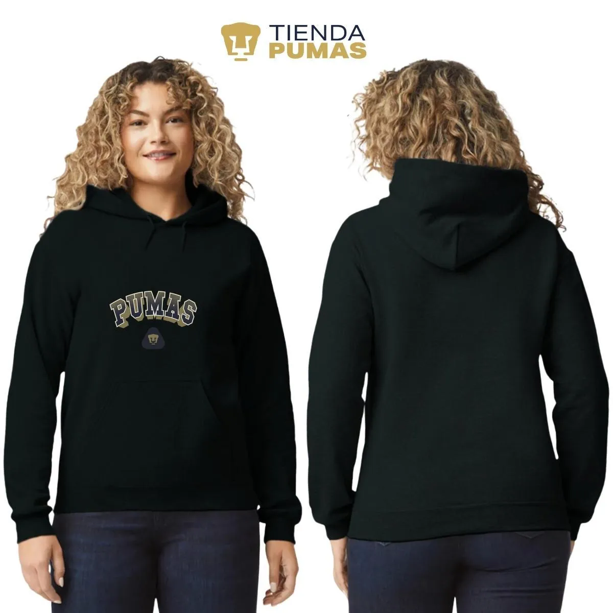 Sudadera Mujer Hoodie  Pumas UNAM Pumas 3D