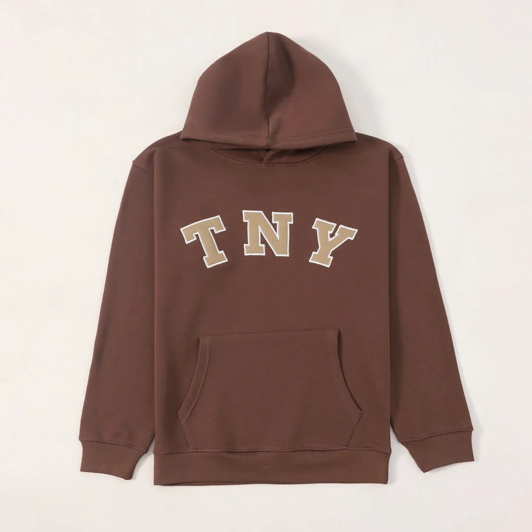 TNY Unisex Oversized Hoodie - Cocoa Brown