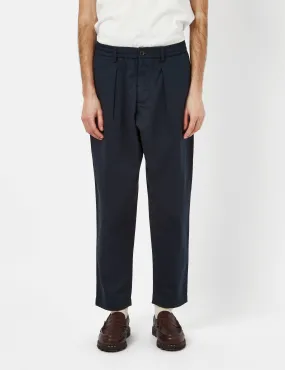 Universal Works Pleated Track Pant (Relaxed) - Navy Blue