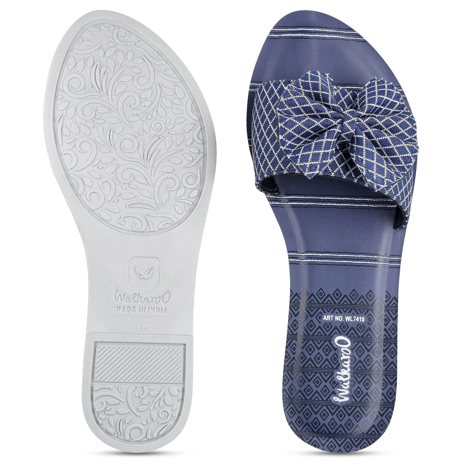 Walkaroo Girls Flip Flop  - WL7410 M Blue