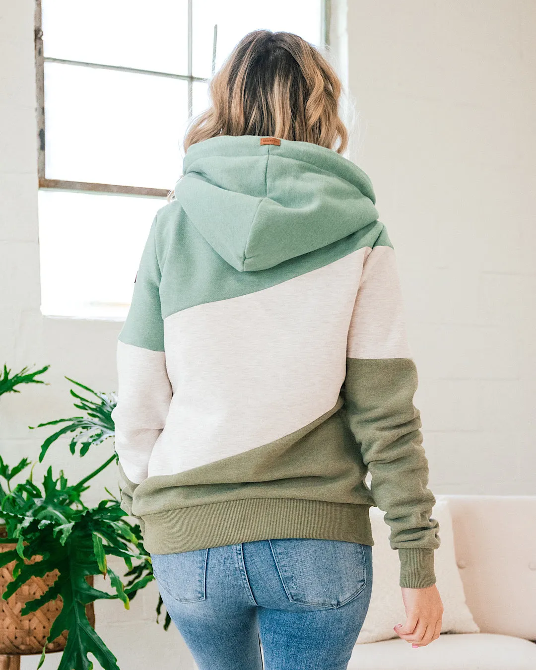 Wanakome Selene Hoodie - Leaf Green Mix